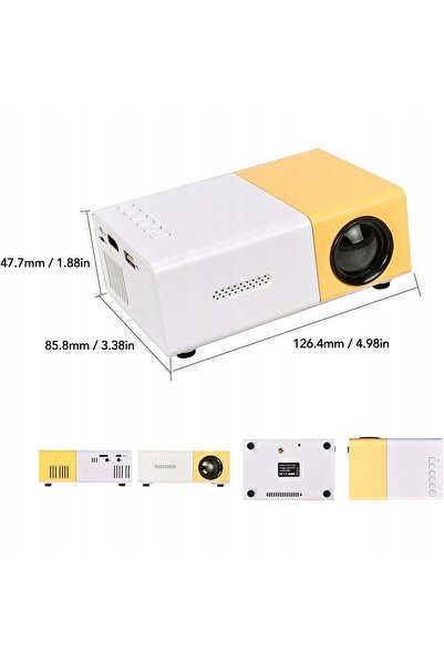 NO BRAND Proiector Portabil Full HD 1080P LED Yg300
