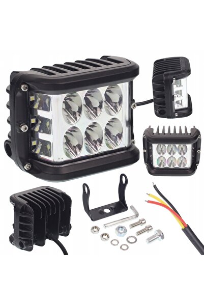 NO BRAND 12V 24V Proiector de lucru LED, Proiector de căutare halogen, 12X3W ...