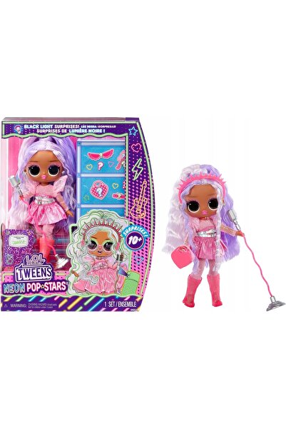 NO BRAND Lalka Tweens Kitty K Neon UV 10+ Stiluri Accesorii pentru copii 4+