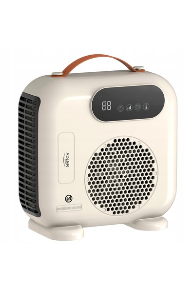 NO BRAND Aerotermă electrică 2000W cu telecomandă LCD și temporizator, Bej Adler
