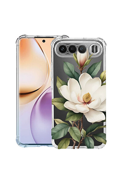 bestcase ®   Husă Antișoc pentru Realme 16, Floral - Magnolie Albă, 3156793 A...