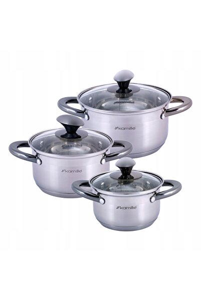 herbacin kamille Set de oale 4926 Inox Kamille 1/1.5/2 L 6 piese