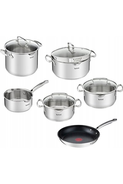 Tefalle Set de oale Tefal Duetto+ din oțel inoxidabil 10 piese