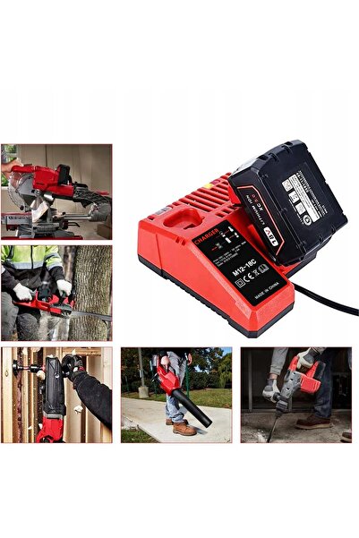 NO BRAND Încărcător de înlocuire pentru Milwaukee M12-18FC pentru baterie 2 î...