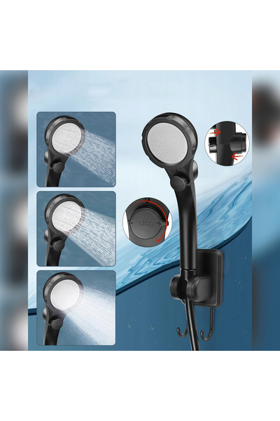 NO BRAND Duș portabil fără fir pentru camping cu baterie LCD 6000 mAh