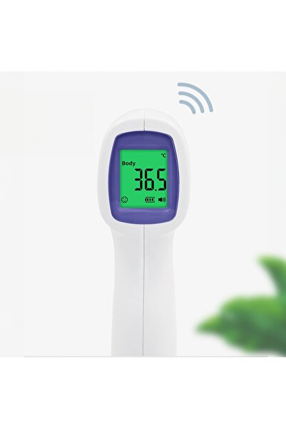 NO BRAND Termometru electronic cu infraroșu LCD, fără contact, digital, de pr...