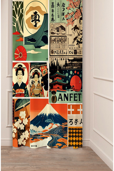 GREENDECOR Vintage Gazete ve Retro Sanat Kolajı Özel Tasarımlı Dijital Baskıl...