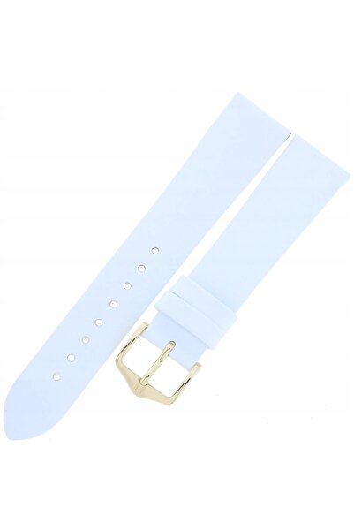 NO BRAND Curea de ceas din piele HIRSCH Diamond Calf M - ALB - 18mm