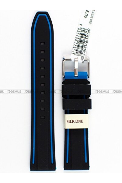 NO BRAND Curea de ceas - Morellato A01X4797187865CR20 negru, albastru 20mm