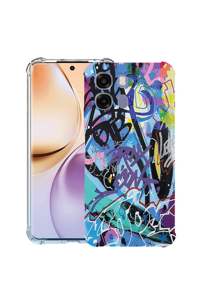 bestcase ®   Husă Antișoc pentru OPPO A6 / A6X / A6S, Graffiti, 3156785 AS 1184