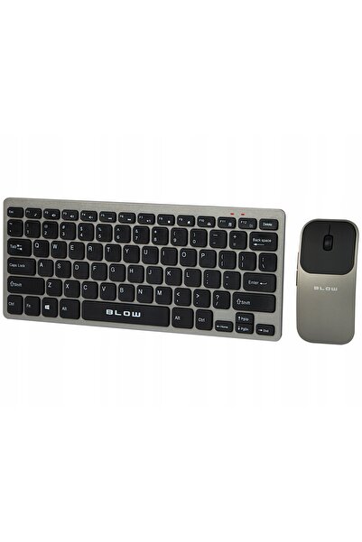 NO BRAND Set Tastatură și Mouse Wireless Ergonomic Subțire Negru pentru PC La...