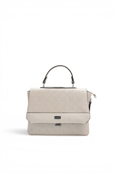 Silver Polo Beige - Beige Logo Women's Crossbody Bag Sp838