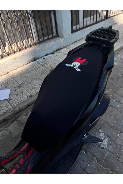 Utku Giyim SEVİMLİ KARAKTER KIRMIZI TOKALI BASKILI TÜM SCOOTERLARA UYUMLU MOT...
