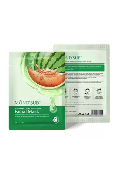 MondSub MOND'SUB النباتي العناية بالوجه اختراق قوي البطيخ ترطيب قناع الوجه