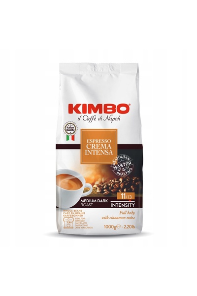 Kimbowny Petstore Boabe de cafea Arabica Kimbo Espresso Crema Intesa 1000g