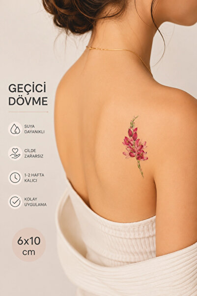 Barly Çiçek Mini Geçici Dövme Tattoo