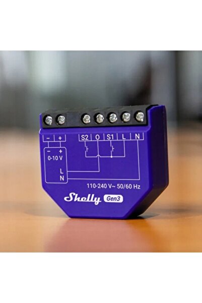 Shelly DIMMER GEN3 0/1-10V LA WIFI BLUETOOTH PENTRU CONTROL LUMINĂ LA DISTANȚĂ