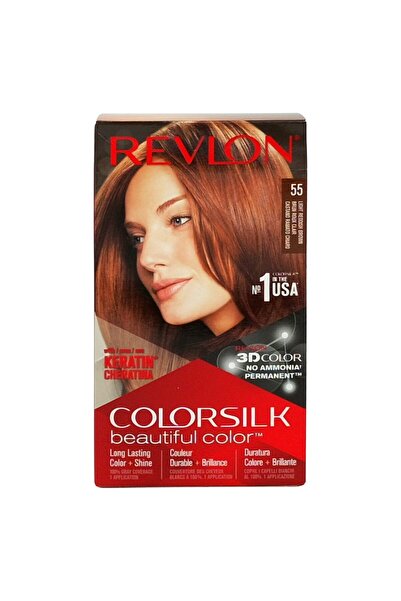 Revlon Vopsea pentru Par, Color Silk, 55 Light Reddish Brown