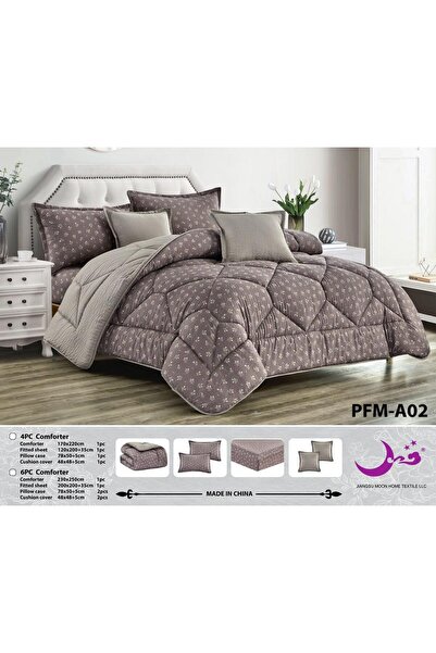 Moon Nofrin Summer Microfiber 6-Piece Comforter Set - Double-Sided with Calmi...