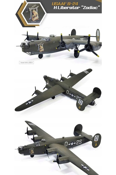 NO BRAND Academy 12584 USAAF Bombardier B-24H Liberator Zodiac, model de avio...