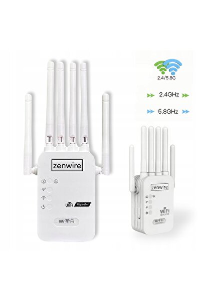 NO BRAND Amplificator de semnal Wi-Fi Zenwire Wd-R1201U 1200Mbps 2.4-5Ghz