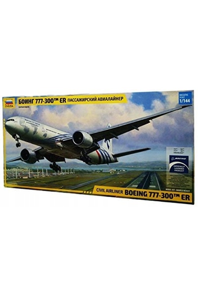 NO BRAND Zvezda 7012 Boeing 777-300 Er Model de avion de pasageri 1/144 Z7012
