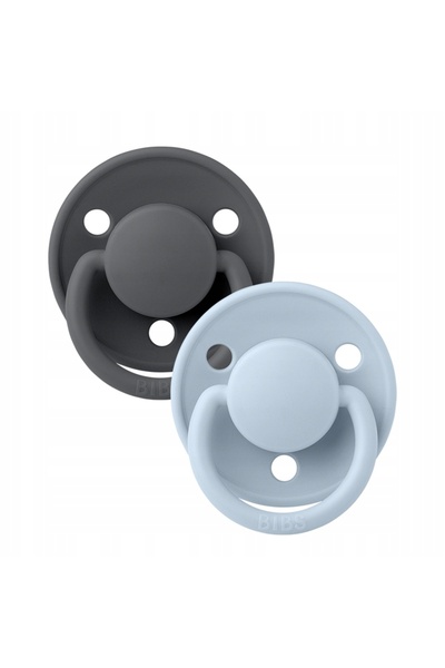 NO BRAND Smoczek Bibs De Lux Set Rotund 2 Bucăți Silicon 0-36 luni Iron&Baby ...