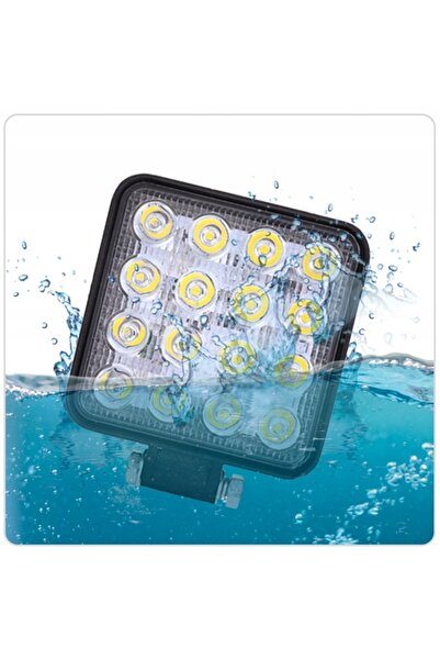 NO BRAND 4x lampă de lucru LED 48W 12/24V 3900lm proiector halogen cu fascicu...