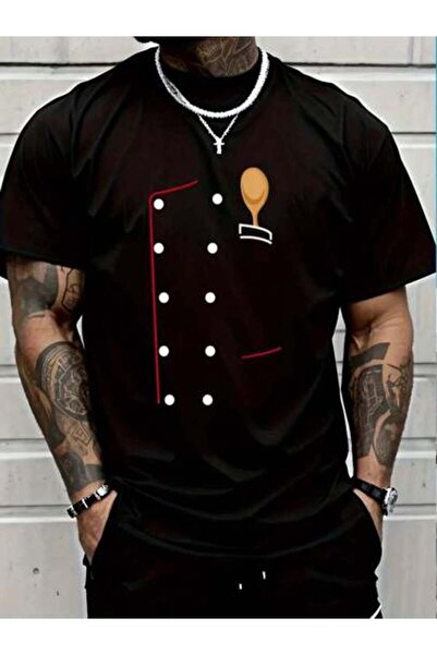 799 100% Cotton Chef Coat T-Shirt-Chef Uniform Jacket Shirt-Culinary GIFT T-S...