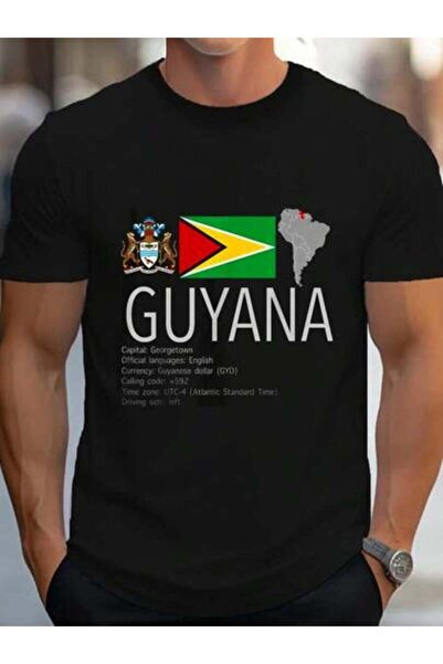 799 100% Cotton Guyana TShirt T Shirt Women's Men's Graphic Tee Causal Tops F...