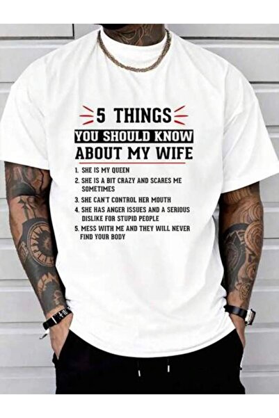 799 100% Cotton 5 Things You Should Know About Funny Husband Love Wife T-Shir...