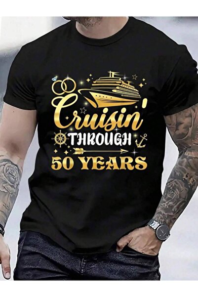 799 100% Cotton 50th Wedding Anniversary Cruise Matching Cruising T-Shirt Men...
