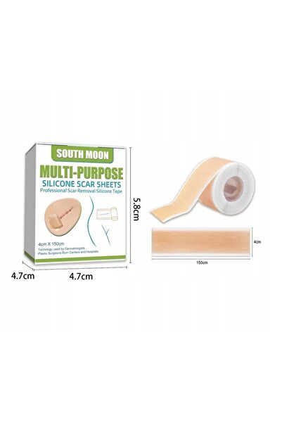 NO BRAND 2 X Plasturi siliconici pentru cicatrici, pentru eliminarea eficient...