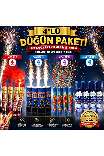 DORA AV OUTDOOR 4'lü Düğün Kutlama Paketi