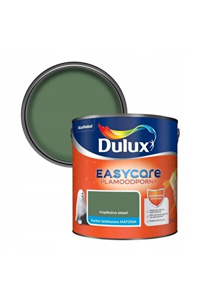 NO BRAND Vopsea Dulux Easycare Verde Tropical 2,5 L Mată pentru Perete