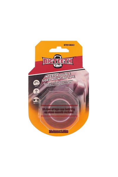 BIG TEETH Interior Double Sided Mounting Tape 25.4mm x 1.52m