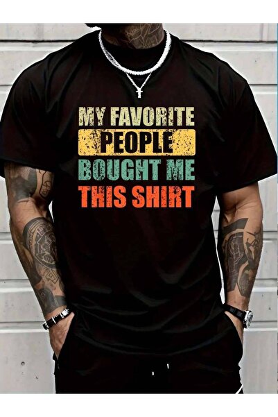 45 BPM تي شيرت من القطن بنسبة 100% مطبوع عليه "My Favorite People Bought Me T...