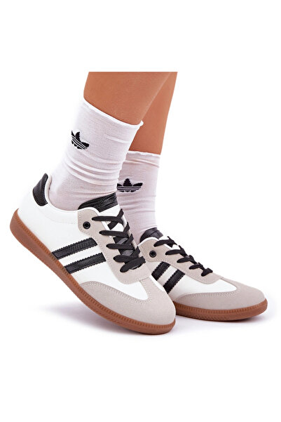 BOTO Adidași joși de damă negru-alb Loredis 37