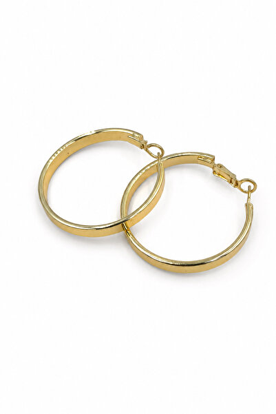 Jack Ferrero Yellow Color Shiny Hoop Earrings Women's Bijouterie Jewelry Acce...