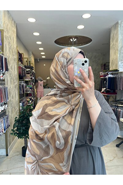 efdal şal eşarp Efdal Abstract Pattern Kraş Shawl
