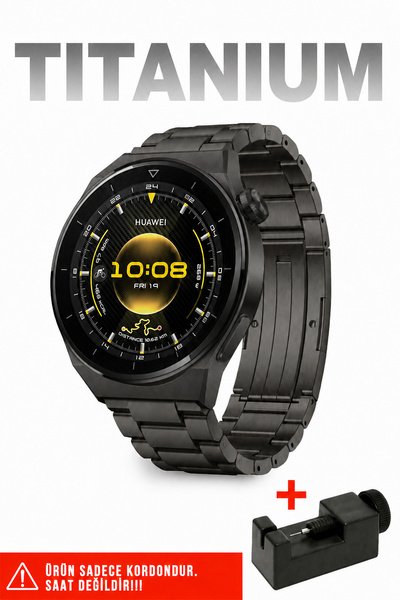 Nezih Case Huawei Watch GT6 Pro 46MM Uyumlu Ultra Hafif Titanyum Metal Kordon...