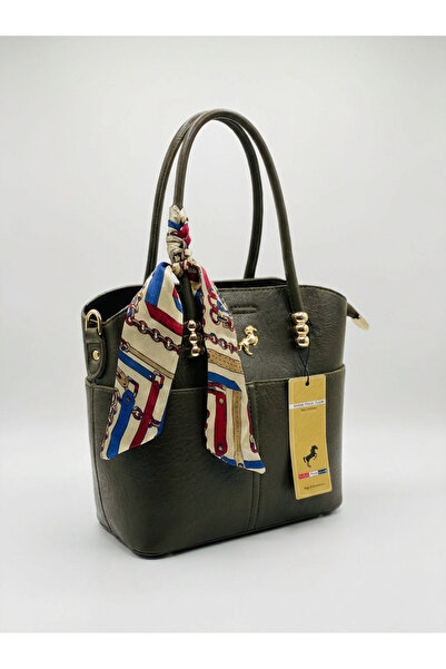 Miami Polo Club Leather Look Women's Hand and Shoulder Bag with Scarf