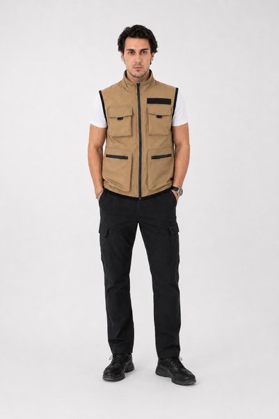 campscoutland Camp450 Outdoor Tactical Multi-Pocket Water-Repellent Men's Seasonal Tactical Lycra Vest