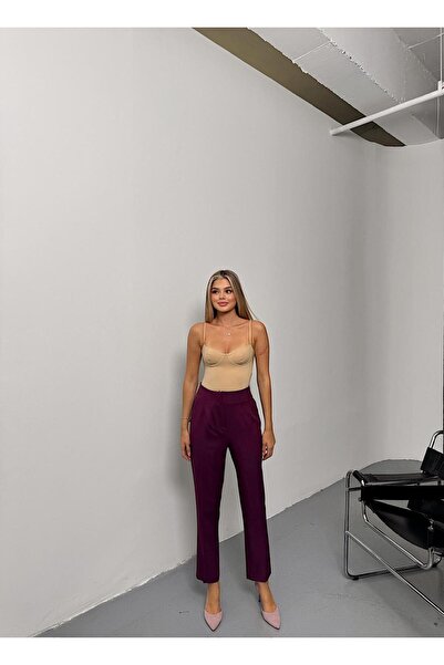 QARA Ankle-Length Pleated Pants