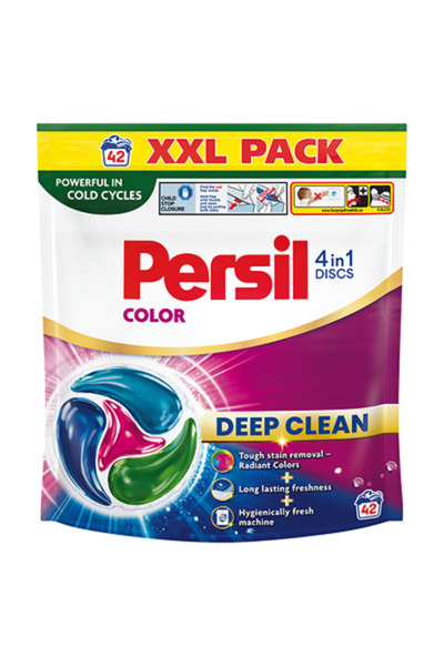 Persil Перилен препарат 4 в 1 за цветни дрехи, 42 капсули