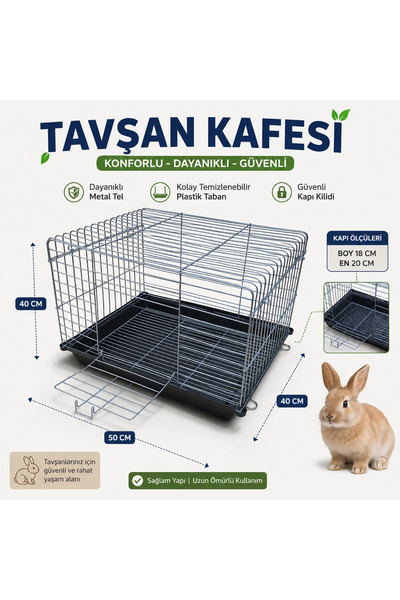 KAYA KAFES VE PETSHOP ÜRÜNLERİ TAVŞAN KAFESİ
