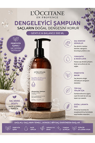 L'Occitane Gentle & Balance Hassas Saç Derisi İçin Nazik Temizleyici, Dengele...