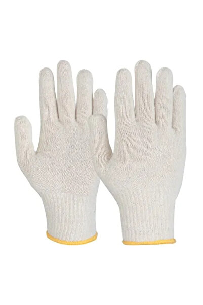 Renania Celine Cotton protective gloves, medium, white color