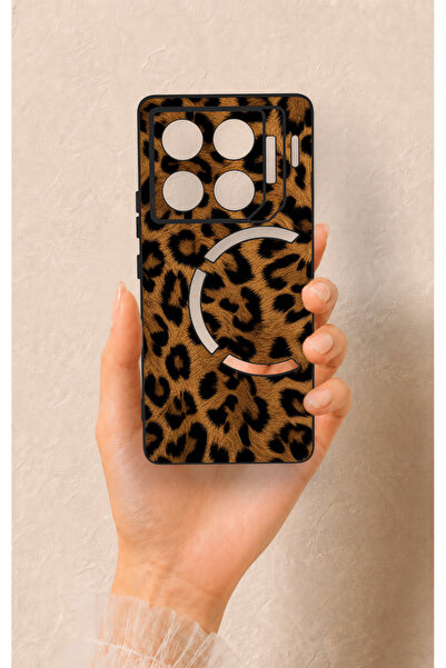 Vip Case İnfinix Gt 20 Pro Uyumlu Koyu Leopar Deri Desenli Silikon Kılıf