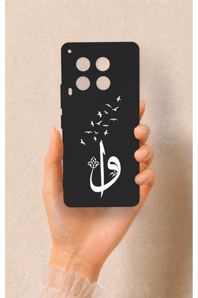 Vip Case Tecno Camon 30 Uyumlu Elif Vav Desenli Silikon Kılıf